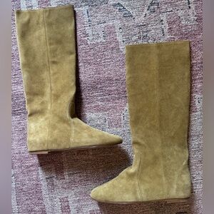 Isabel Marant Tan suede Knee Boots